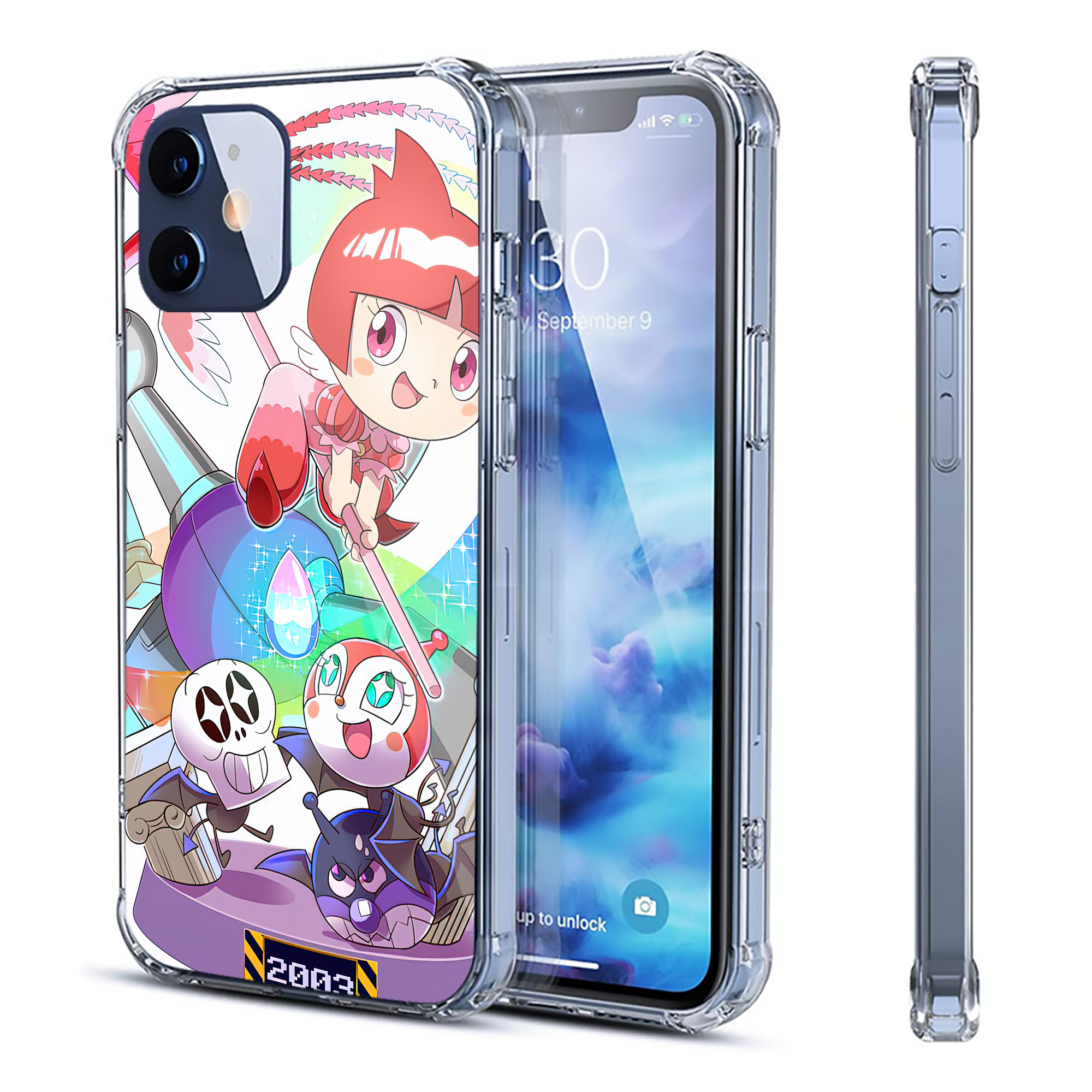 （画像用） アンパンマン Anpanman 【iPhone 12シリーズ対応】透明スマホケース（クリアソフトケース）